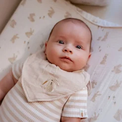 Aankleedkussenhoes - Wit - Newborn Naturals - Baby Bunny