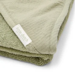 Badcape - Geborduurd - Groen - 100 x 100