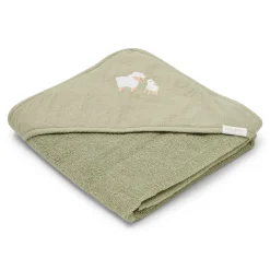 Badcape - Geborduurd - Groen - 100 x 100