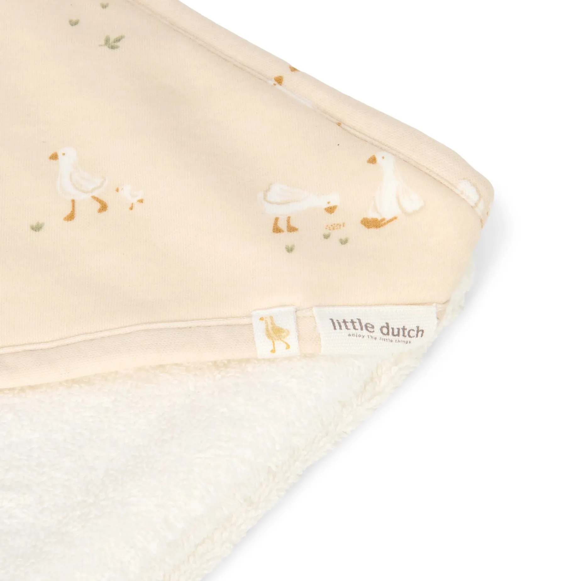 Badcape - Wit - 75 x 75 - Newborn Naturals - Little Goose