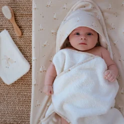 Badcape - Wit - 75 x 75 - Newborn Naturals - Little Goose