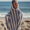 Badponcho - Paars - Dreamy Stripes