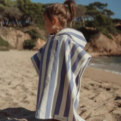 Badponcho - Paars - Dreamy Stripes