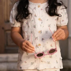 Blouse - Korte mouw - Zand