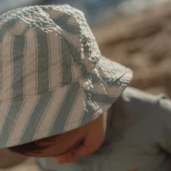 Bucket hat - Groen - Ocean Surf Stripes