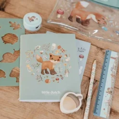Etui met inhoud - Blauw - Forest Friends