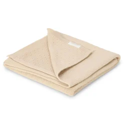 Gebreid ledikantdeken – Beige – Essentials