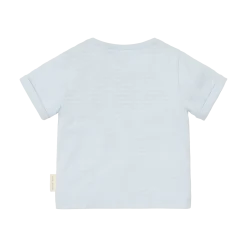 Gestreept shirt korte mouw - Blauw