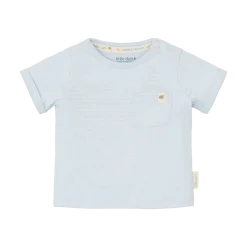 Gestreept shirt korte mouw - Blauw