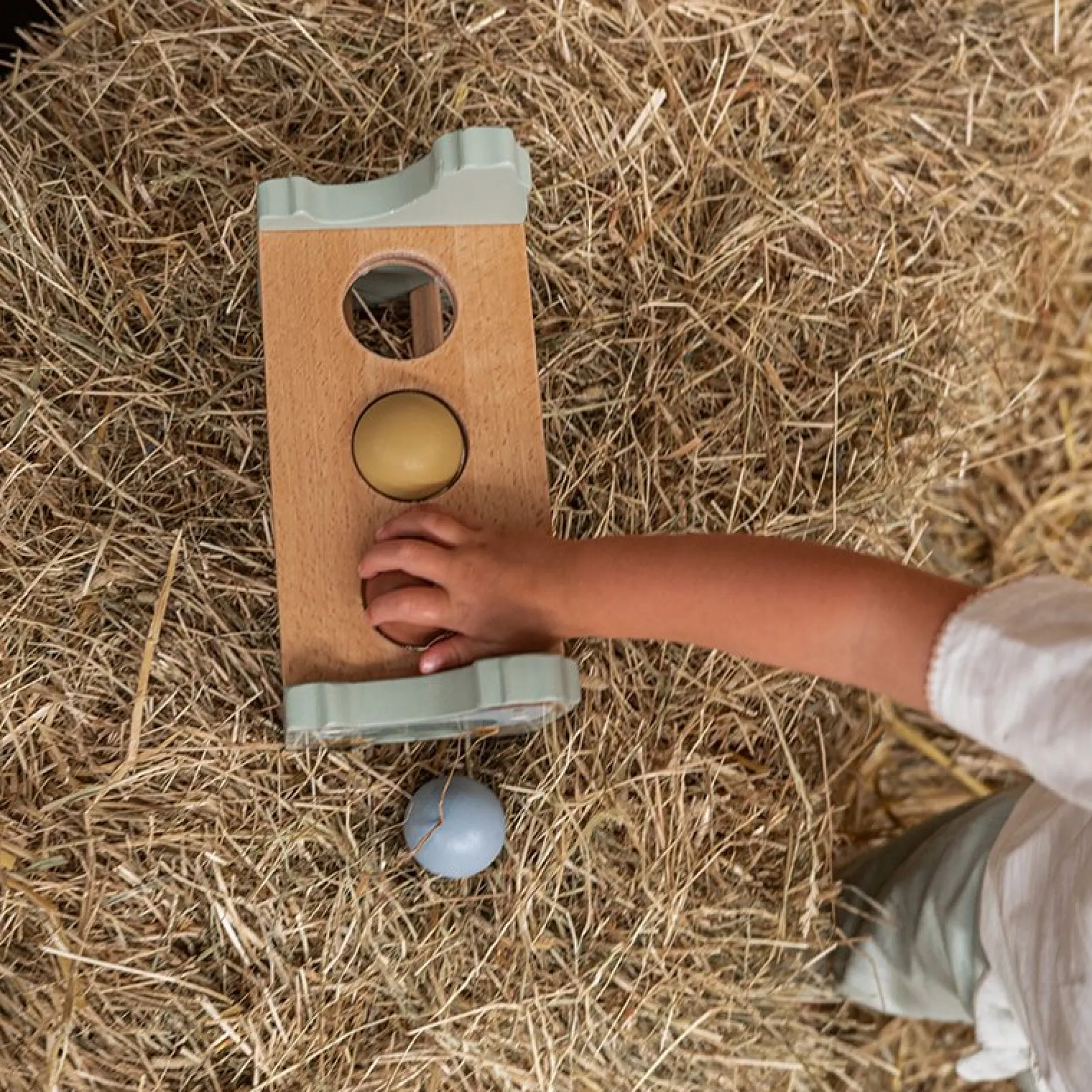 Hamerbankje met ballen Little Farm