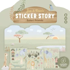 Herbruikbaar stickerboek - Jim en Rosa