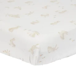 Hoeslaken Ledikant - Wit - Baby Bunny