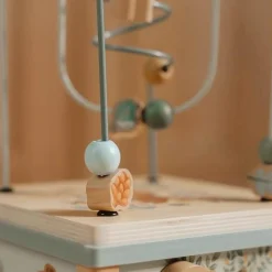 Houten activiteitenkubus - Blauw - Forest Friends