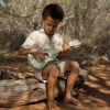 Houten gitaar - Groen - Safari Friends