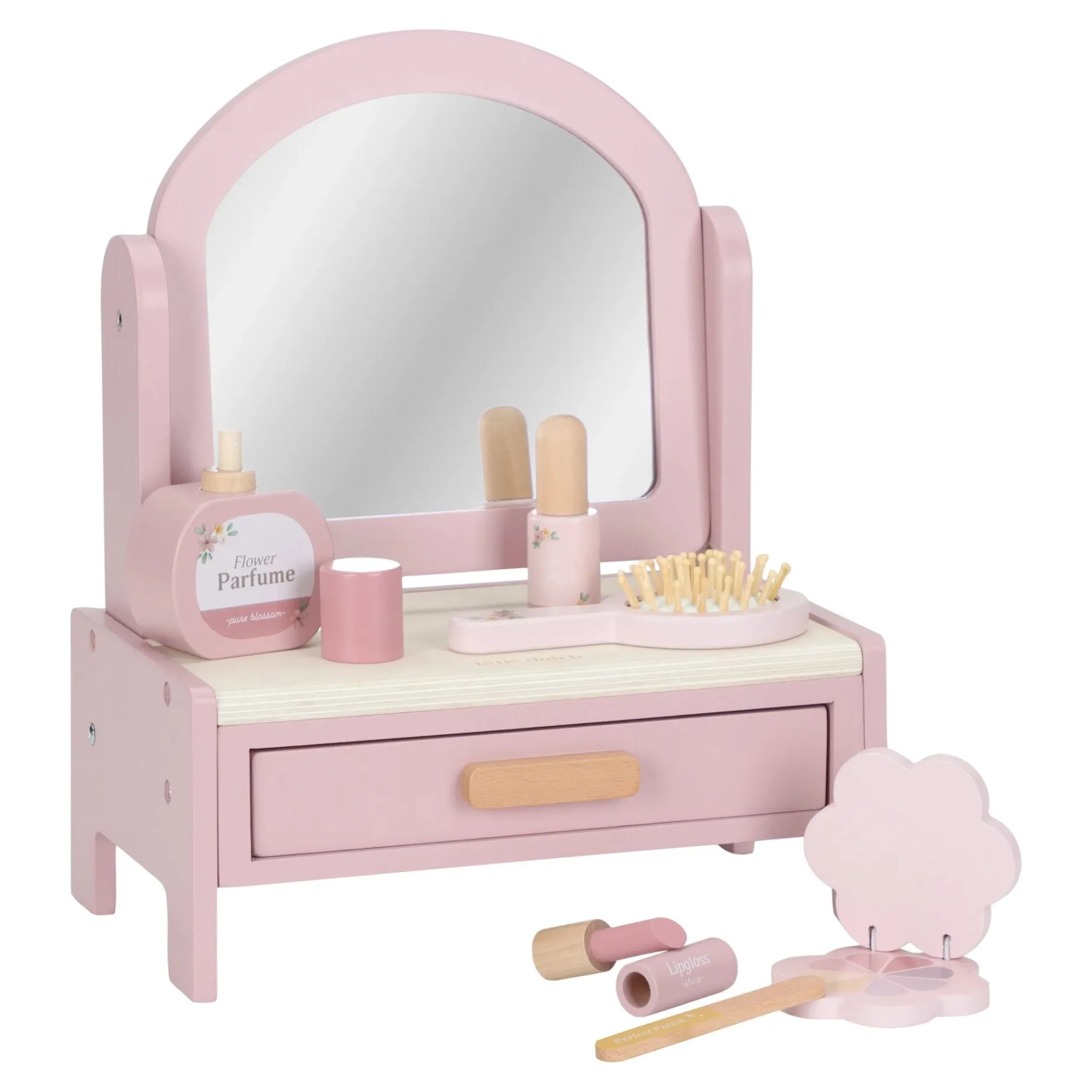 Houten kaptafel - Roze - Essentials