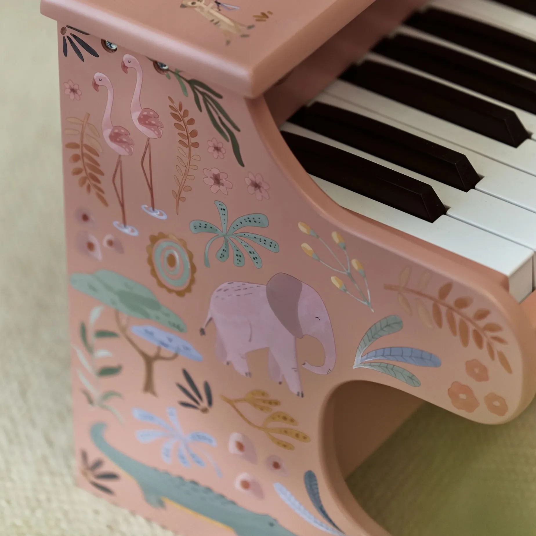 Houten piano - Roze - Safari Friends