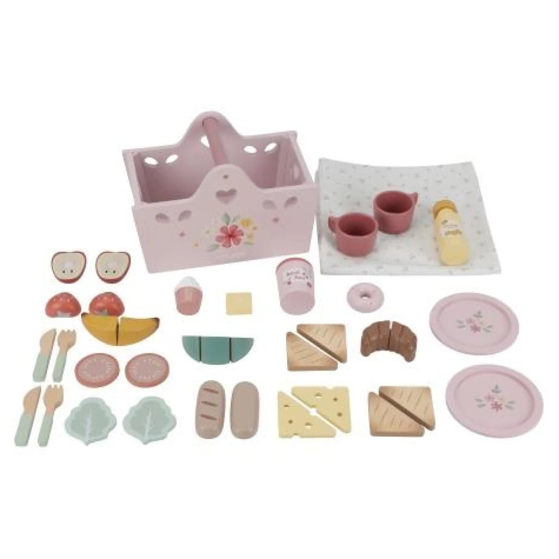 Houten Picknickset - Meerkleurig - Essentials
