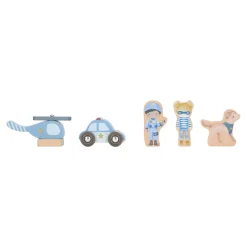 Houten politiebureau – Blauw – Essentials