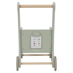 Houten winkelwagen - Groen