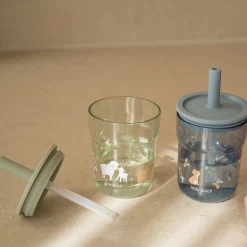 Kinderglas 250 ml Met Rietje Little Farm
