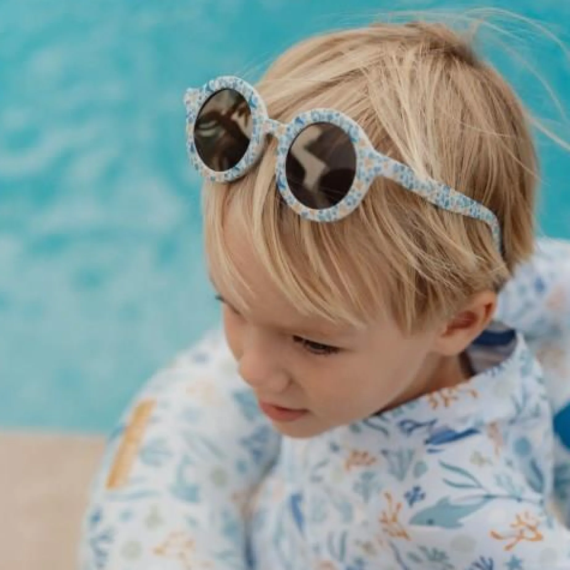 Kinderzonnebril Rond Ocean Dreams Blue