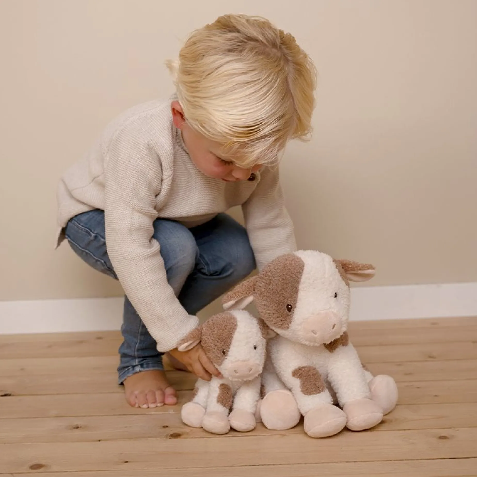 Knuffel Koe 25cm Little Farm