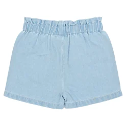 Korte broek geborduurd - Blauw