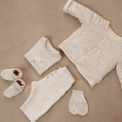 Krabwantjes - Beige - Maat one size - Newborn Naturals - Little Goose