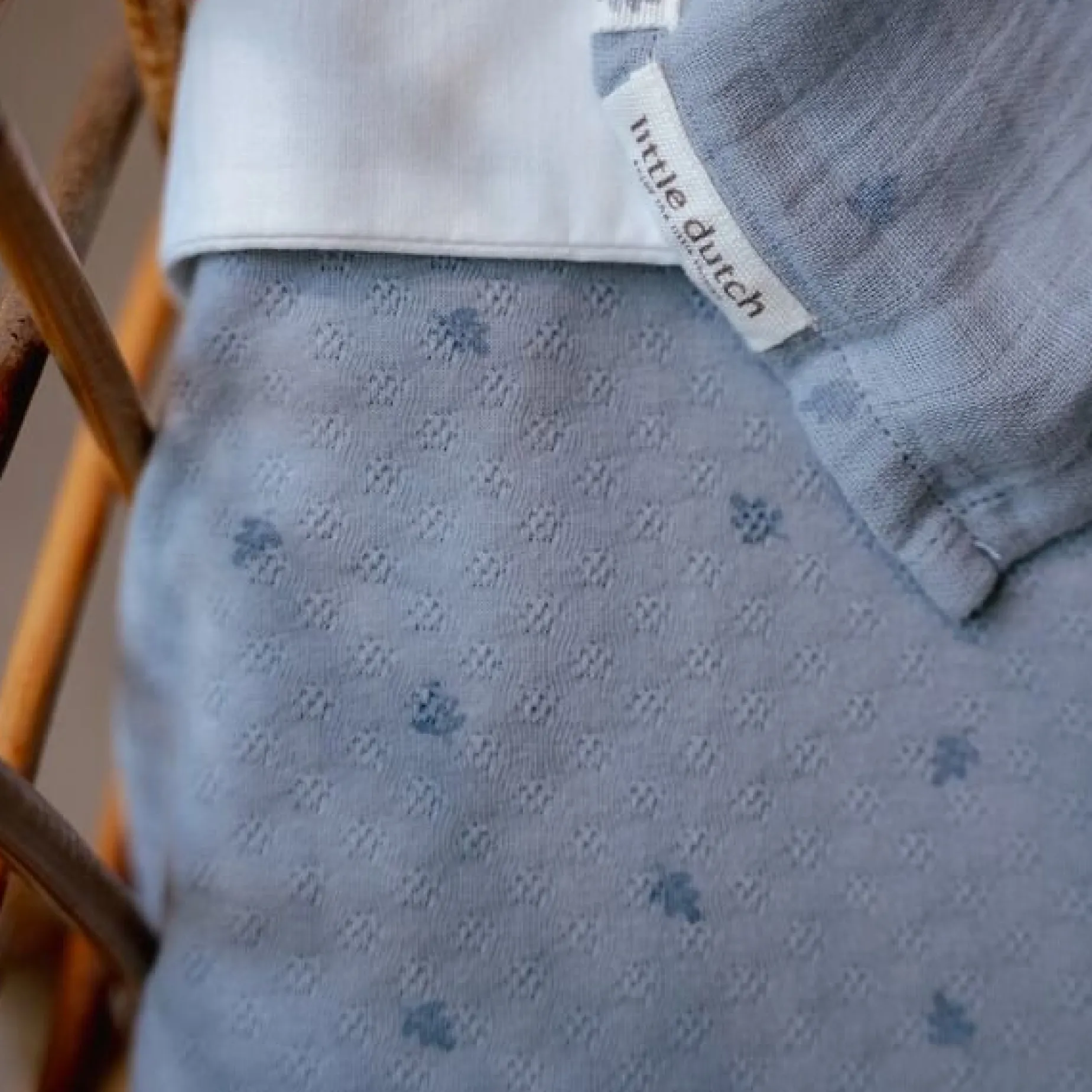 Ledikant deken - Blauw - Essentials