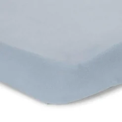 Ledikant hoeslaken - Blauw - Essentials