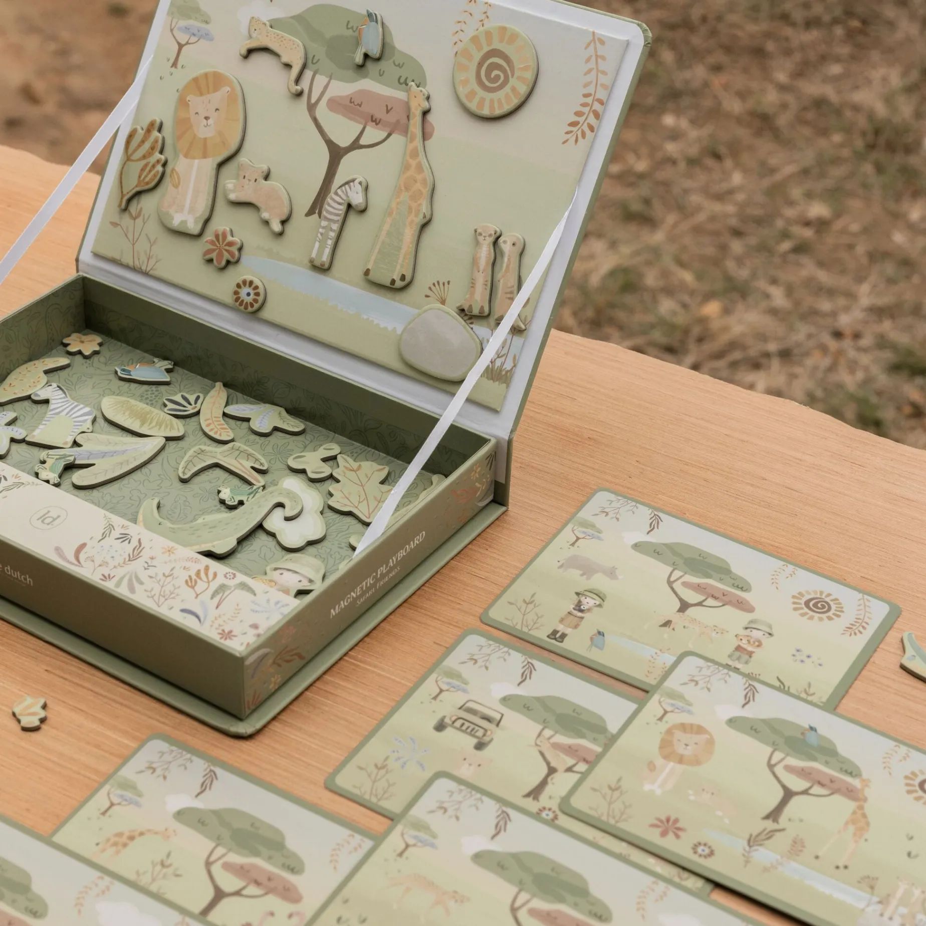 Magnetisch speelbord Safari dieren