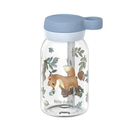 Mepal Drinkfles met rietje 450 ml - Blauw