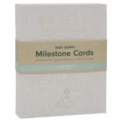 Mijlpaal kaarten - Beige - Baby Bunny - EN