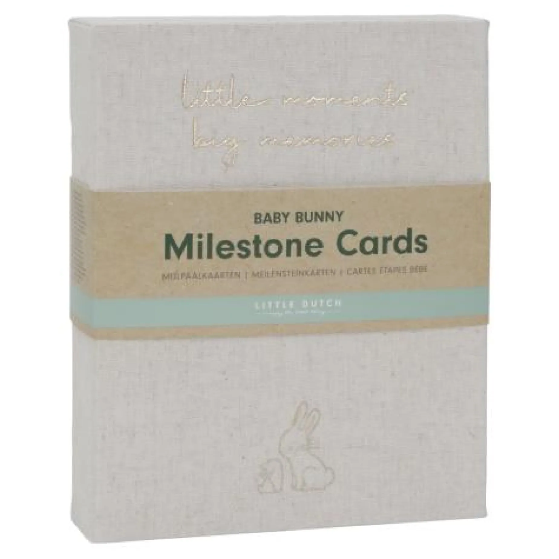 Mijlpaal kaarten - Beige - Baby Bunny - EN