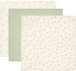 Monddoekjes set - Groen - Essentials - Blueberry Leaves