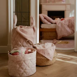 Opbergmand groot - Roze - Essentials