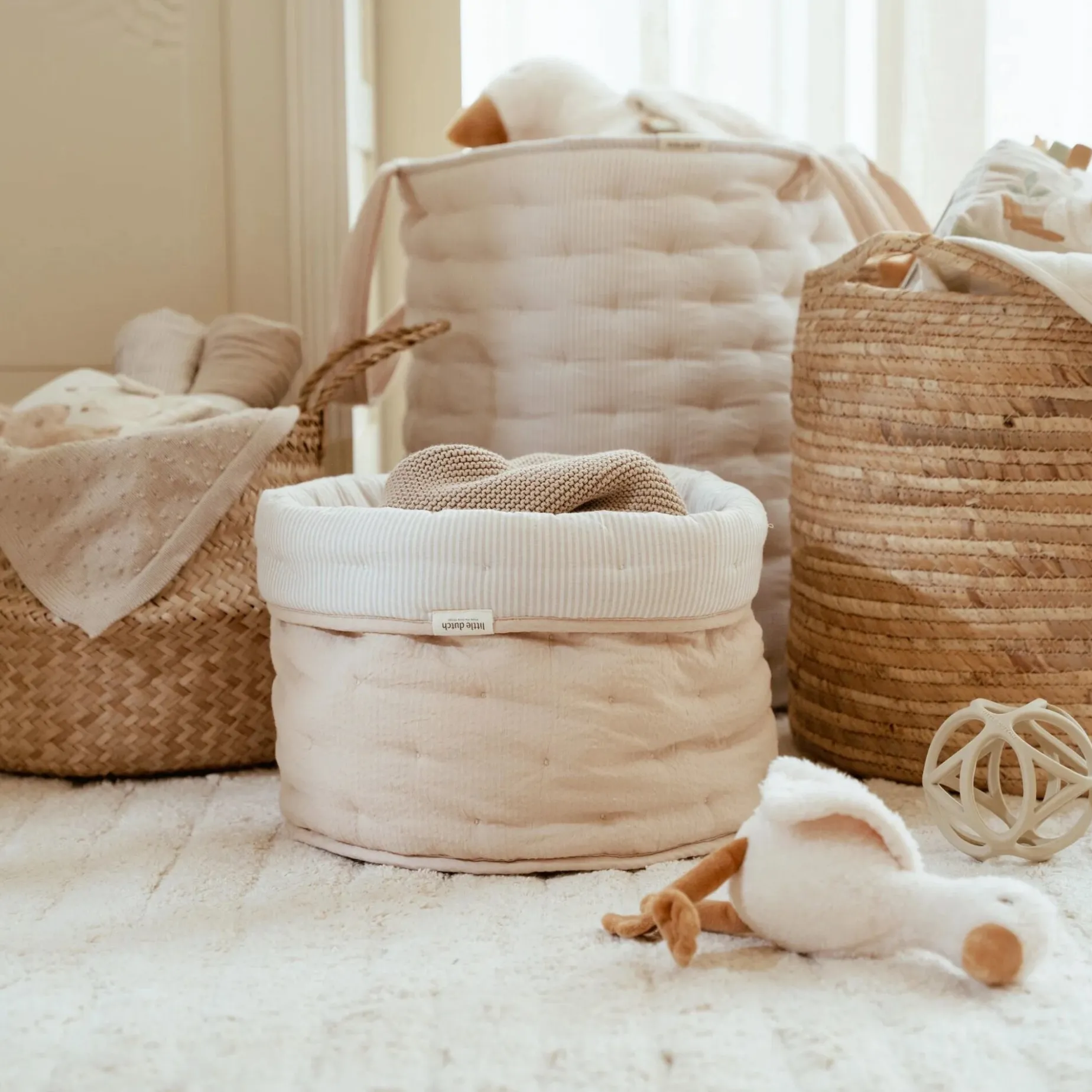 Opbergmandje medium - Beige - Essentials