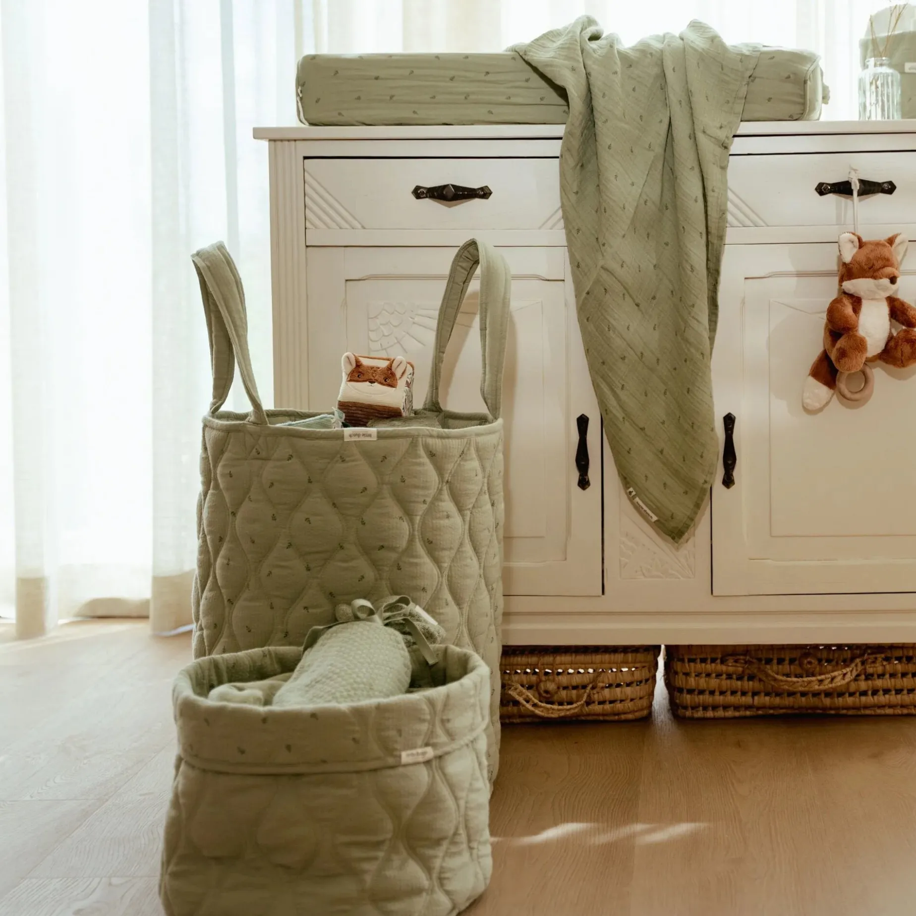 Opbergmand medium - Groen - Essentials