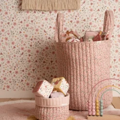 Opbergmand XL - Roze - Fairy Floral