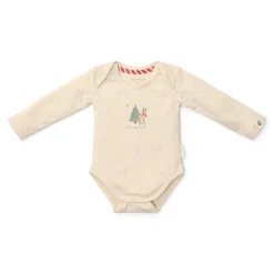 2-pack kerst romper lange mouw – Beige