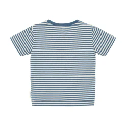 Shirt korte mouw - Blauw - Indigo Sand Stripe