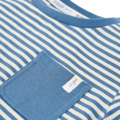 Shirt korte mouw - Blauw - Indigo Sand Stripe