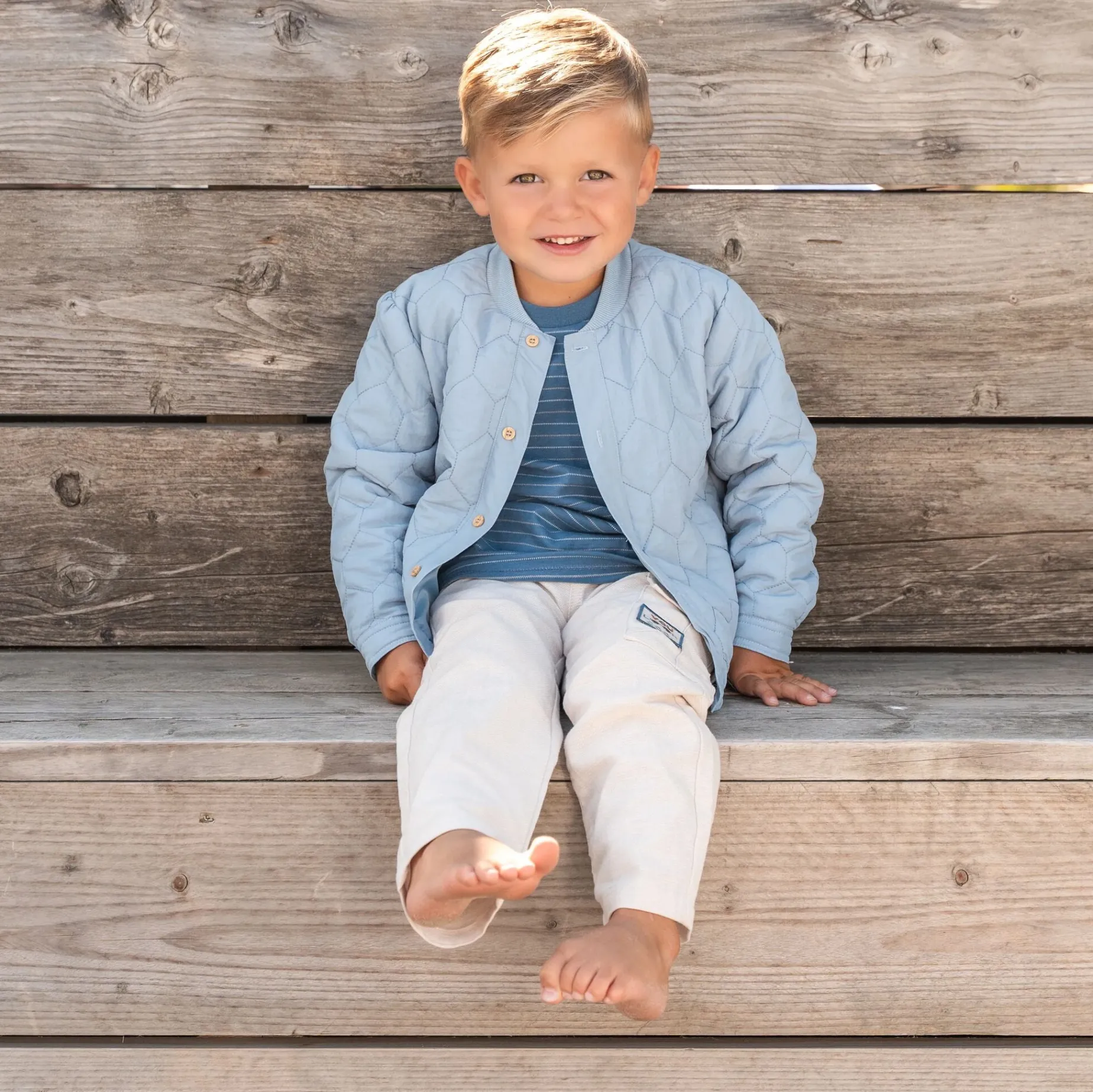 Shirt korte mouw - Blauw - Indigo Stripe