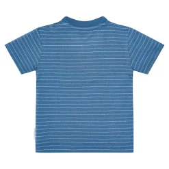 Shirt korte mouw - Blauw - Indigo Stripe