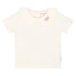 Shirt korte mouw met kraag - Wit