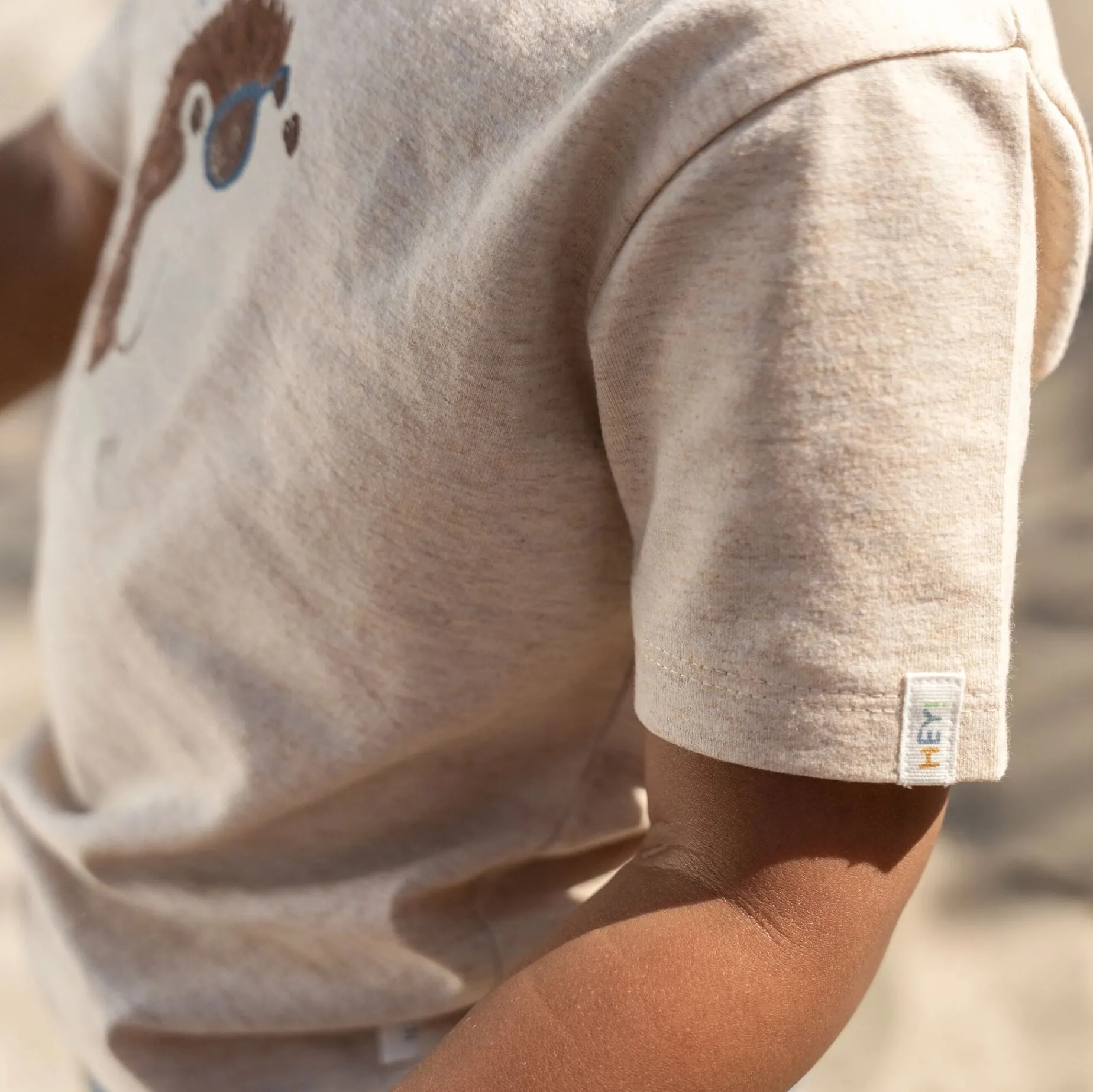 Shirt korte mouw - Zand - Egel