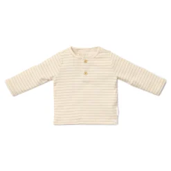 Shirt lange mouw - Beige - Newborn Naturals - Stripe
