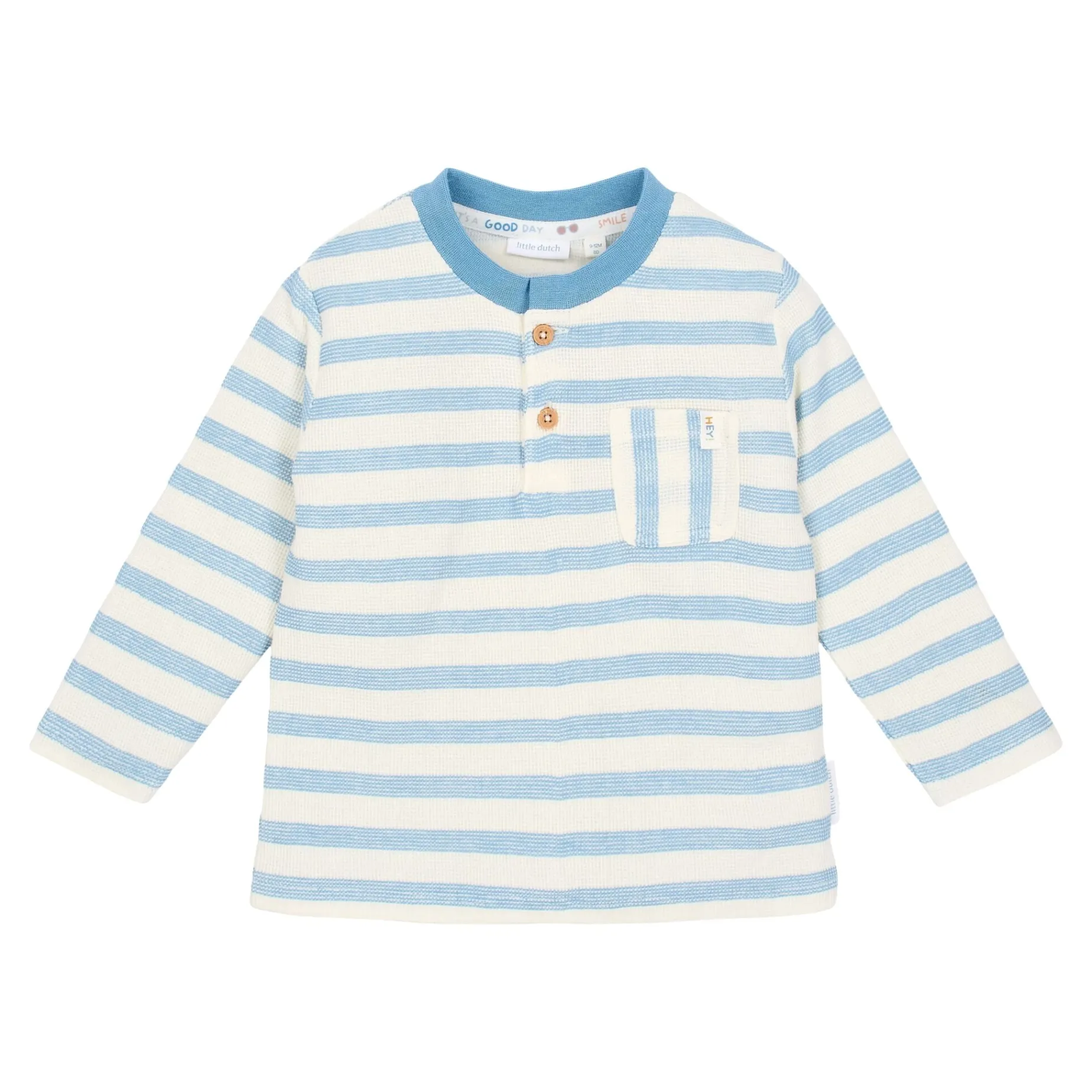 Shirt lange mouw - Blauw - Steel Blue Stripe