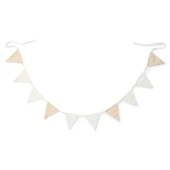 Slinger met vlaggetjes - Beige - Newborn Naturals - Little Goose