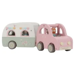 Speelgoed auto met caravan - Meerkleurig - Essentials
